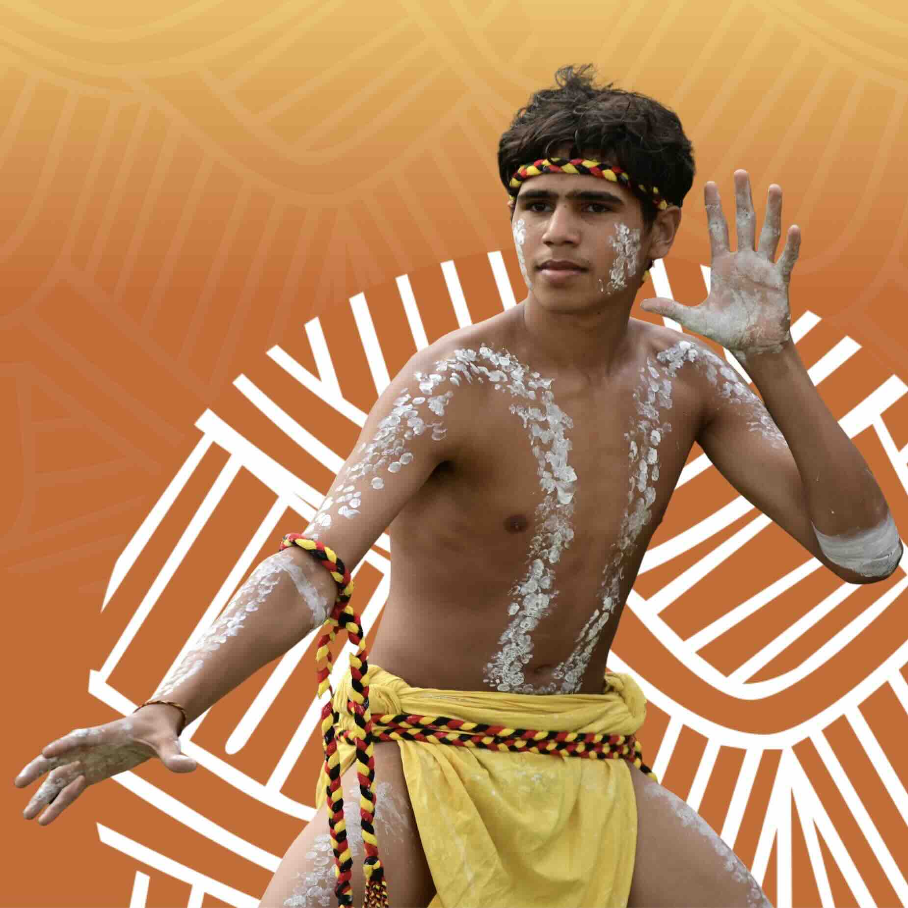 Young indigenous Australian dancer
